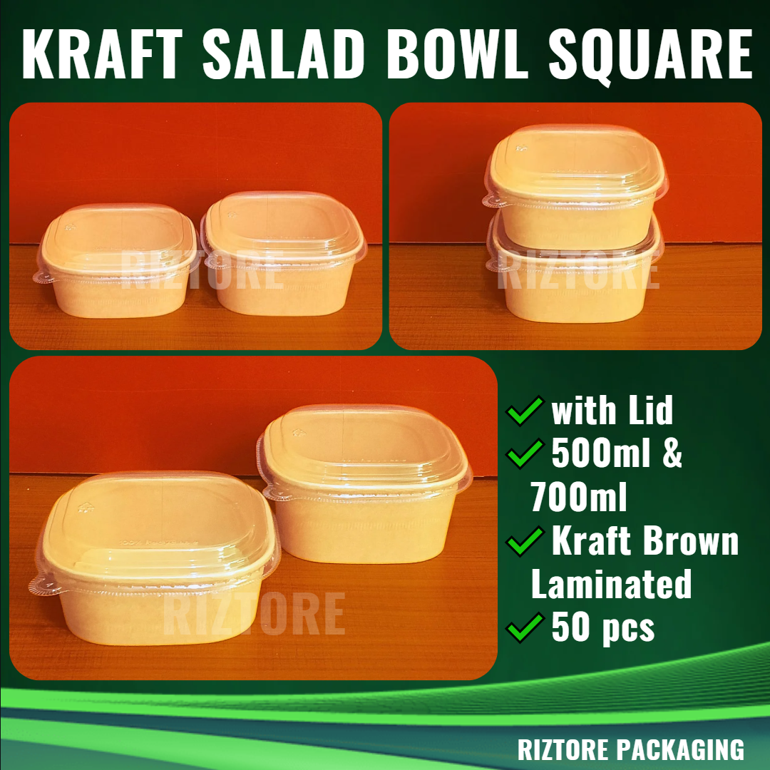 Kraft Salad Bowl Square 50's