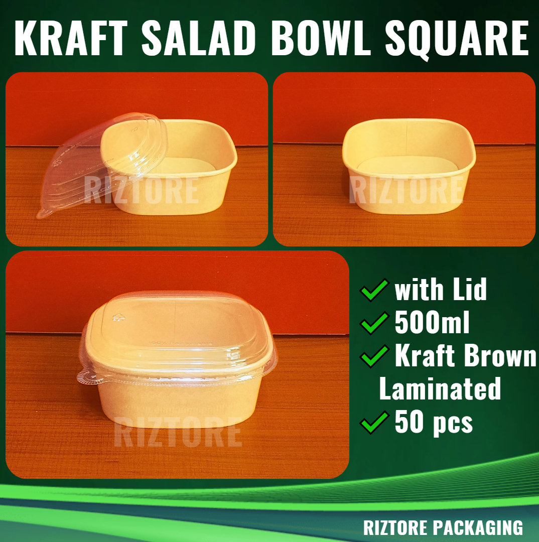 Kraft Salad Bowl Square 50's