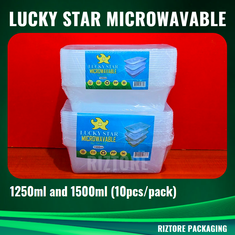 Lucky Star Microwavable Containers  (Big Sizes)