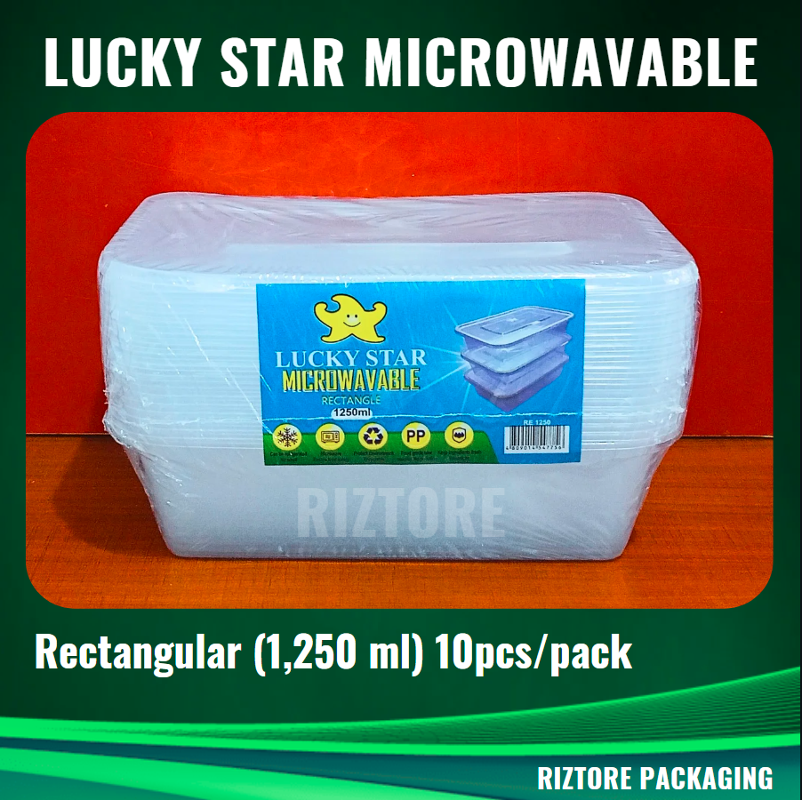 Lucky Star Microwavable Containers  (Big Sizes)