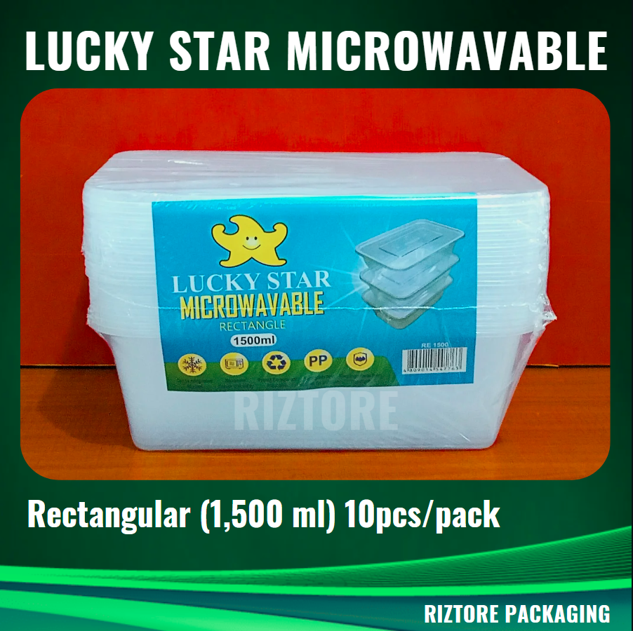 Lucky Star Microwavable Containers  (Big Sizes)