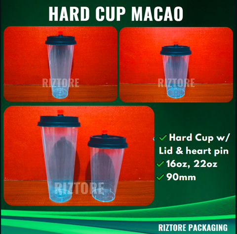 Hard Cup with Lid and Heart Pin