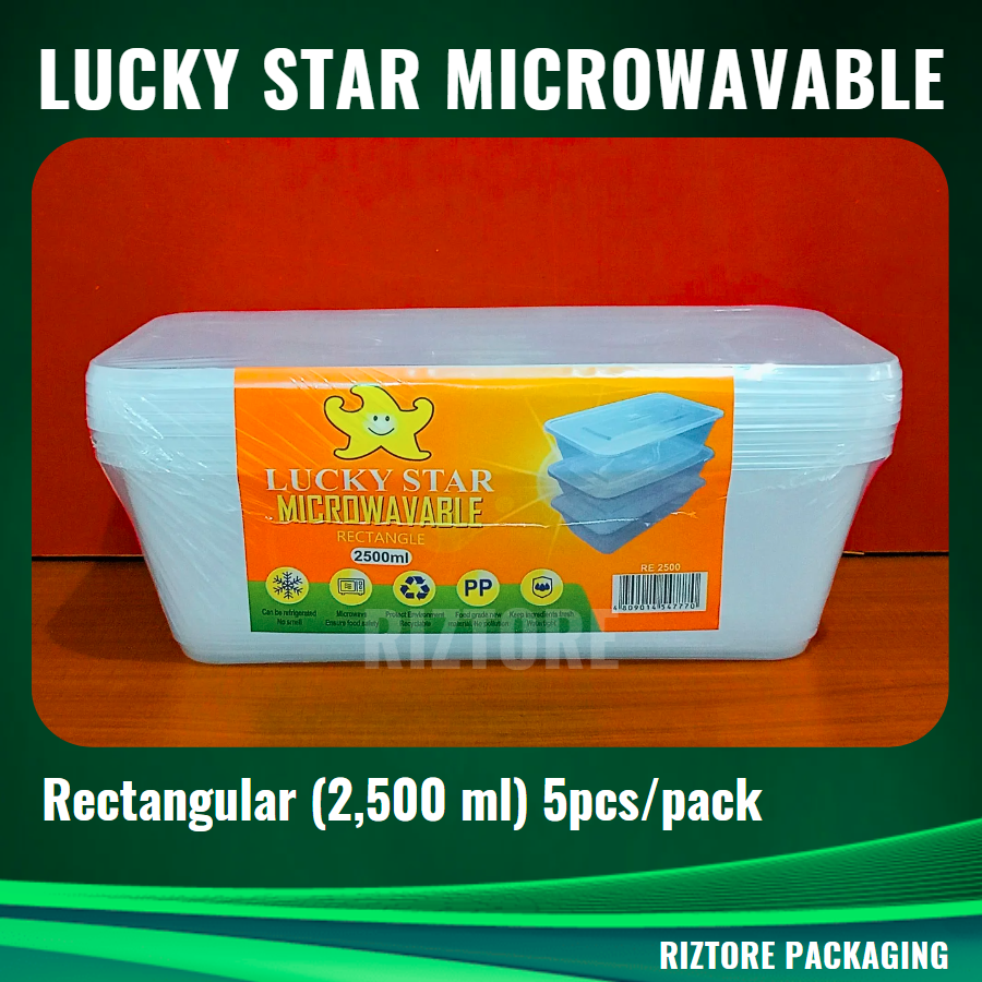 Lucky Star Microwavable Containers  (Big Sizes)