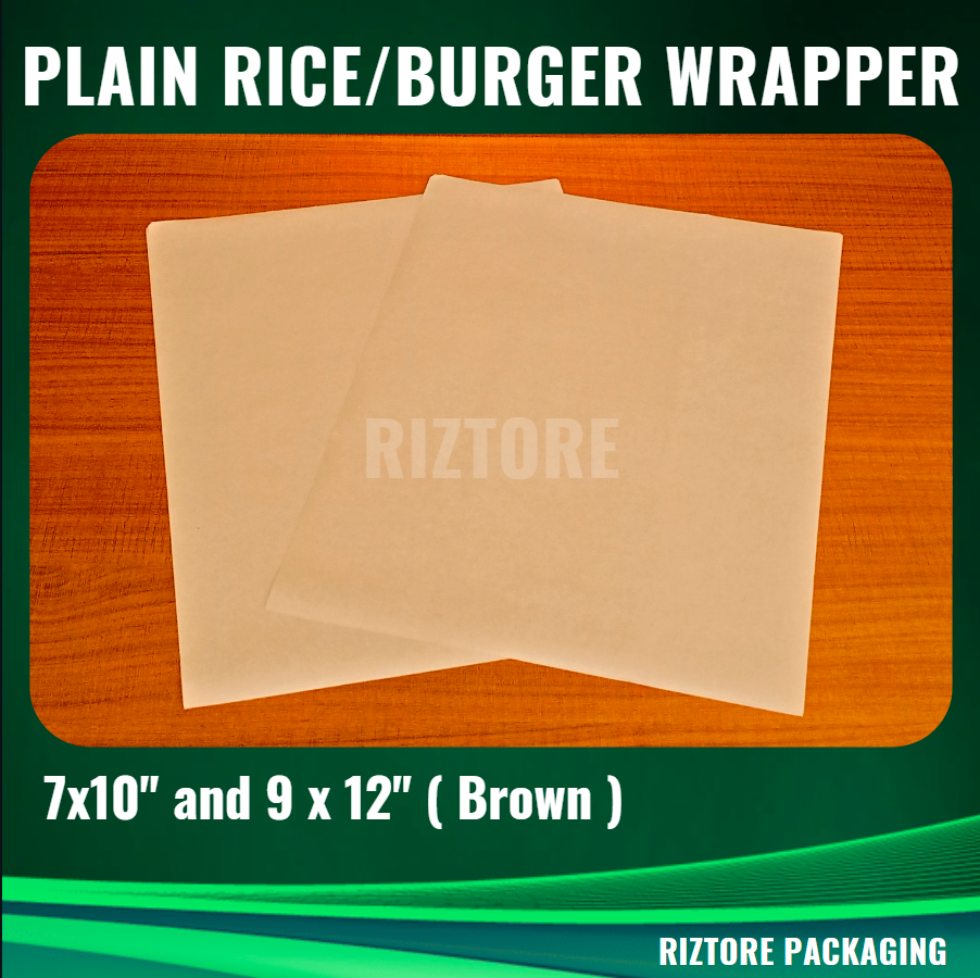 Greaseproof Kraft Paper (Rice Wrapper / Burger Wrapper / Food Liner)