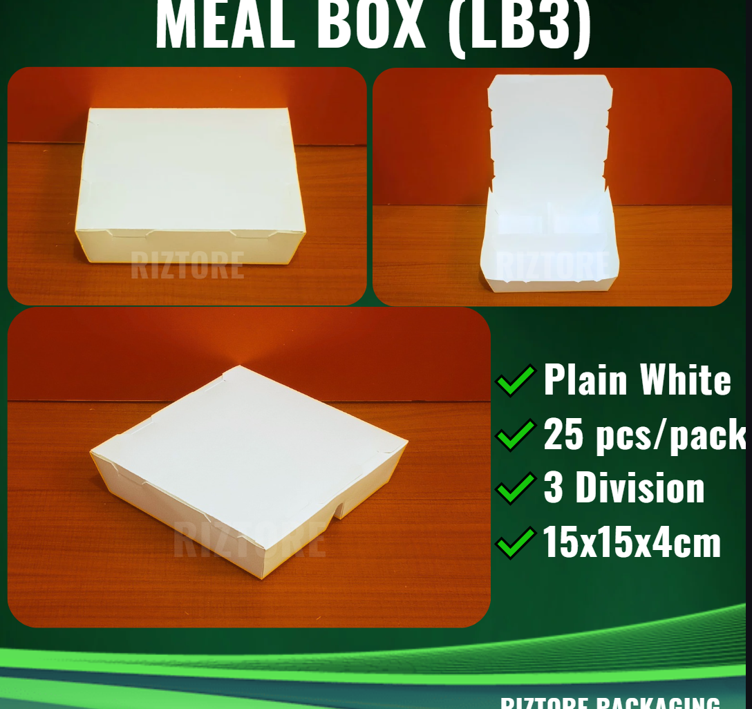 Mealbox White 3 Division 800cc