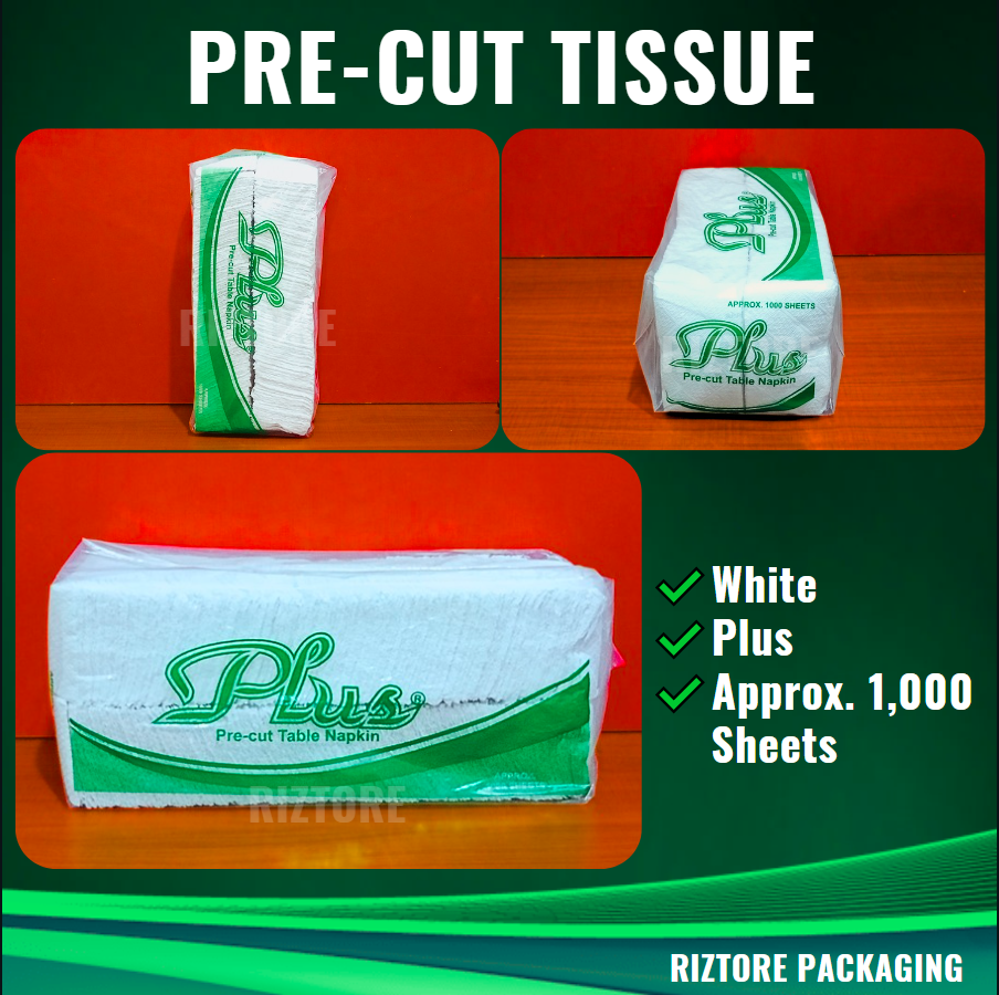 Plus Pre-cut Tissue 1000 sheets