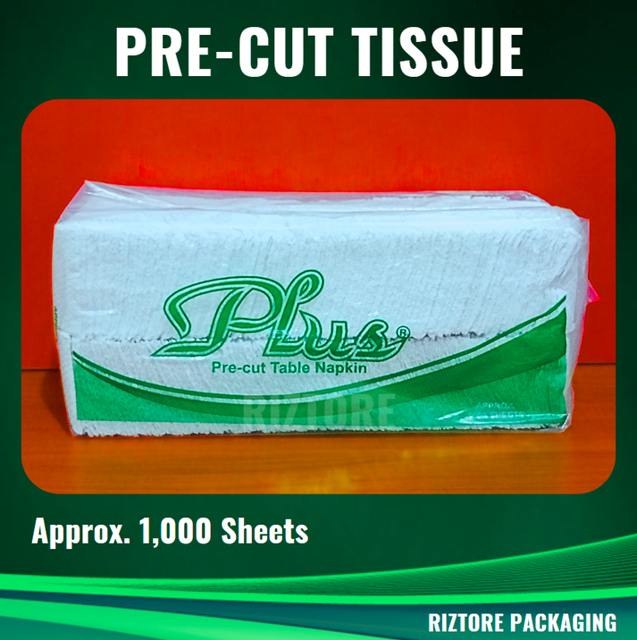 Plus Pre-cut Tissue 1000 sheets – Riztore Packaging