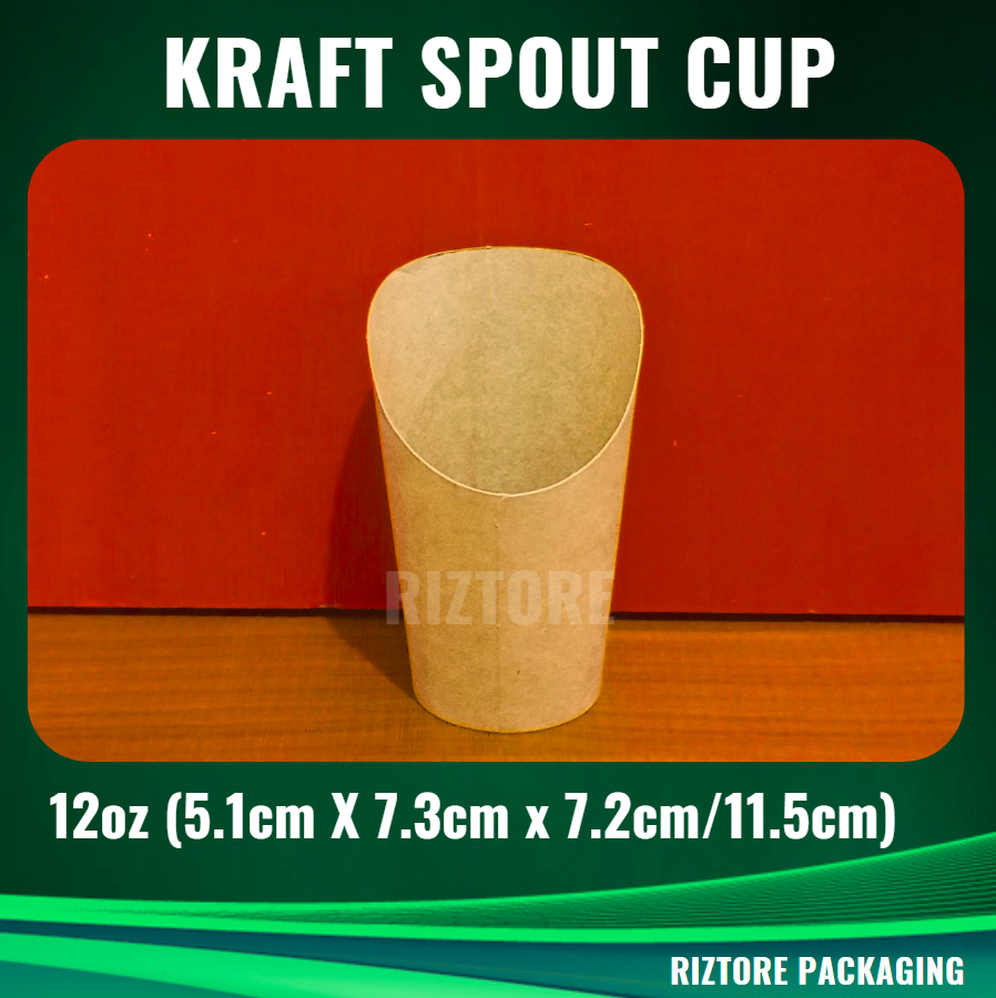 KRAFT Brown  SPOUT CUP 12oz, 16oz and 26oz