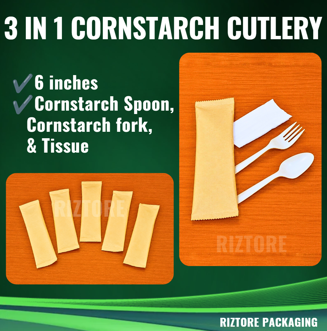 Cornstarch  3-1 cutlery Spoon/Fok/Tissue