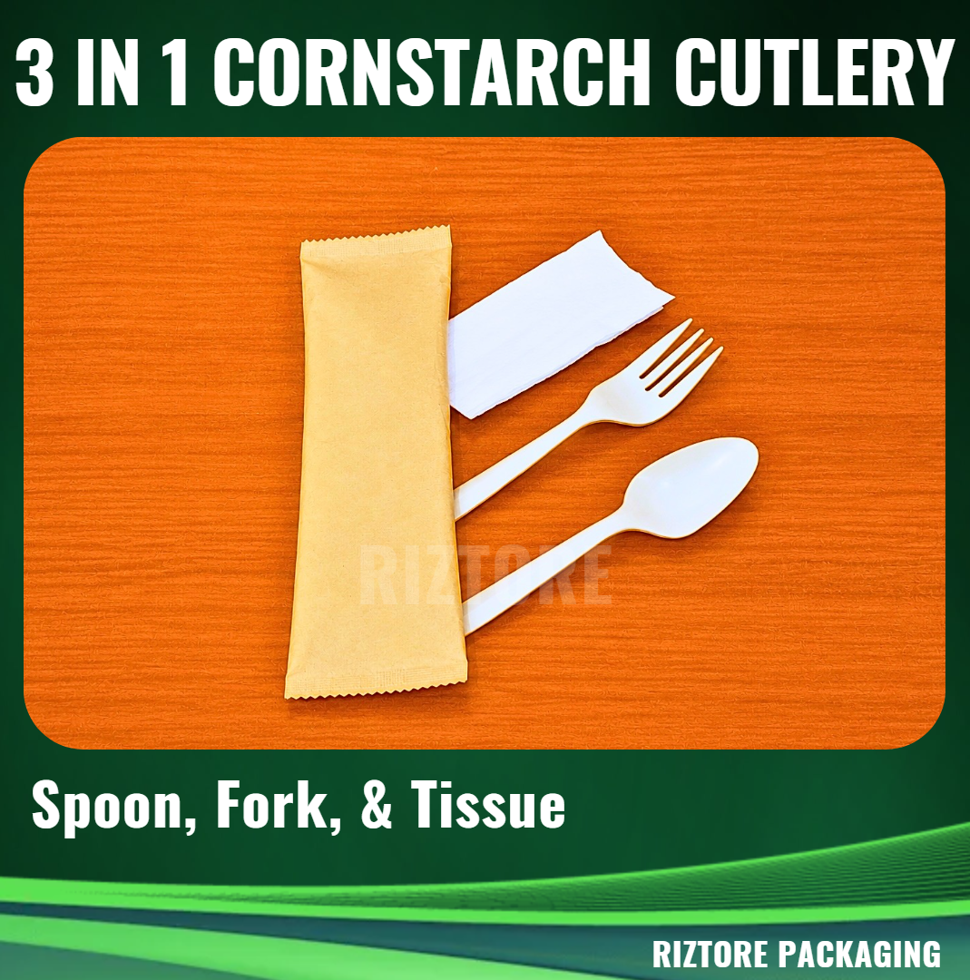 Cornstarch  3-1 cutlery Spoon/Fok/Tissue