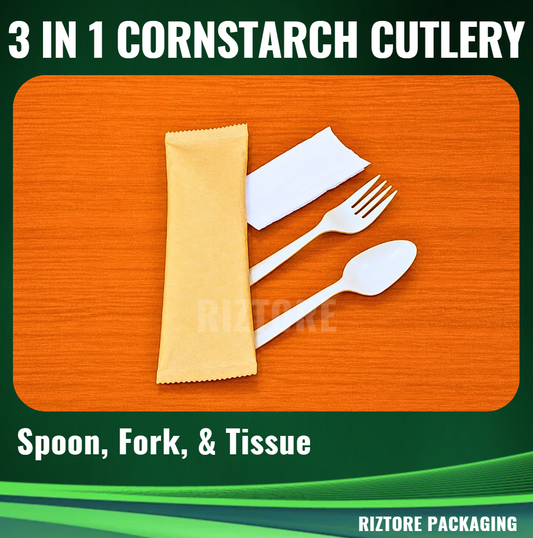 Cornstarch  3-1 cutlery Spoon/Fok/Tissue