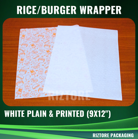 Hamburger Wrapper/Food Liner 9x12"