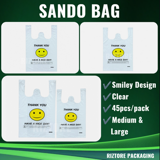 Sando Bag Smiley Design 45pcs/pack