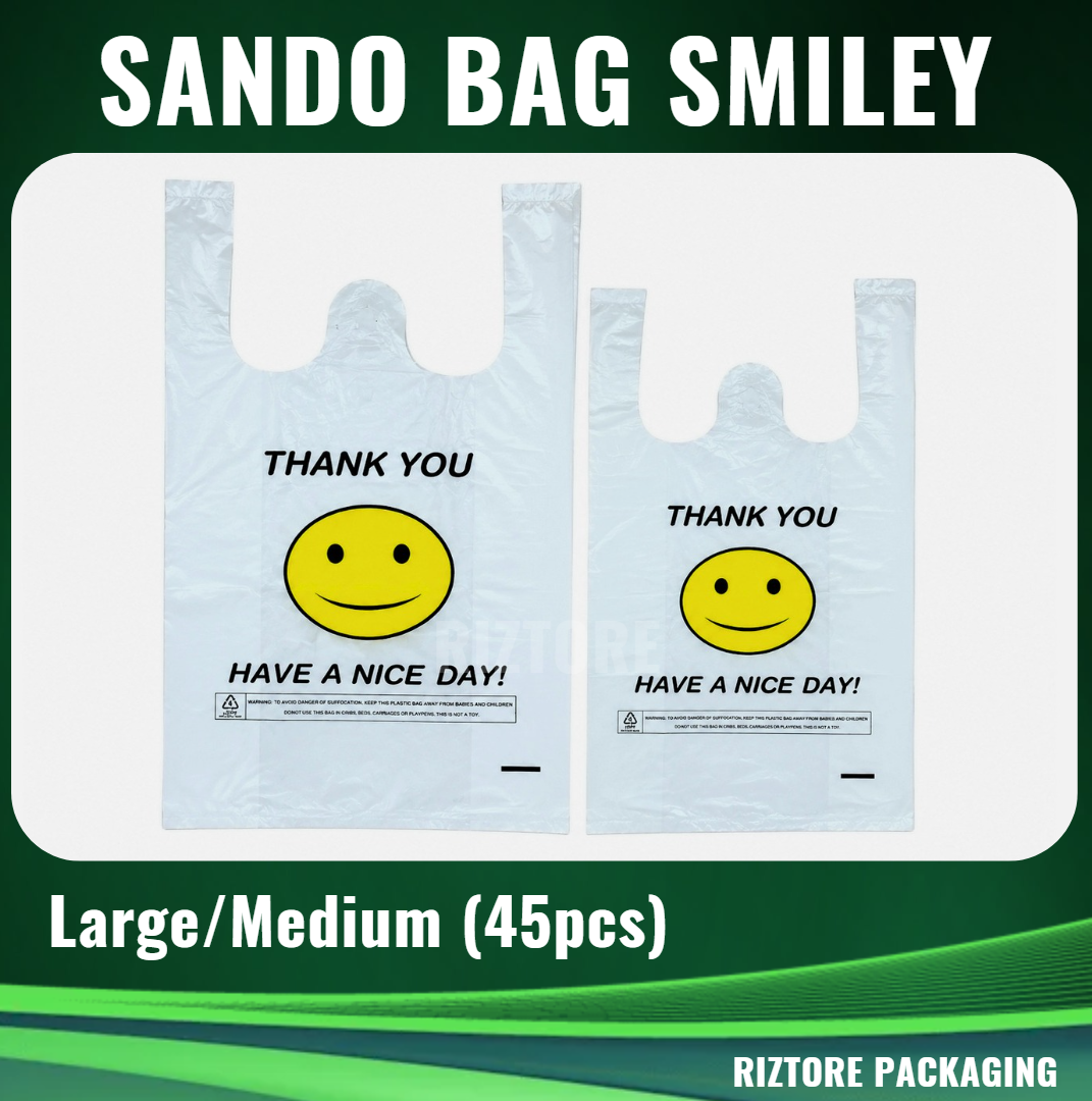 Sando Bag Smiley Design 45pcs/pack