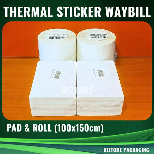 Thermal Sticker Waybill A6 500 sheets (100mm x 150mm)