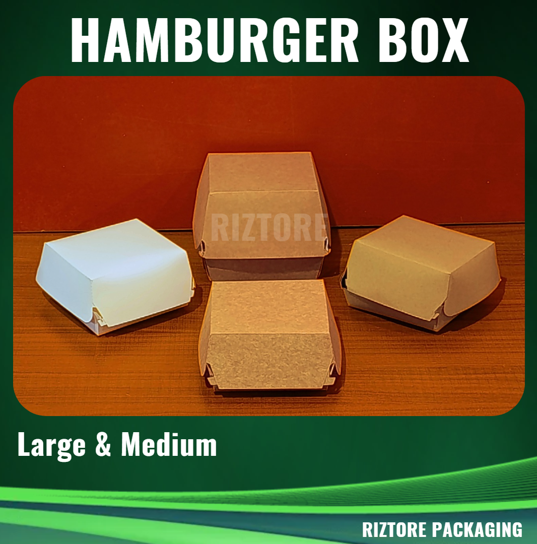 Hamburger Box (Plain) 320cc, 350cc and 500cc