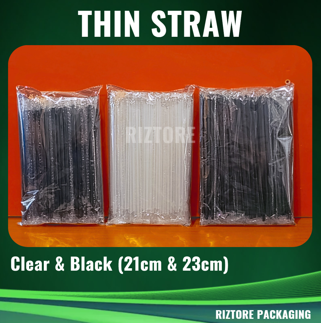 Plastic Thin Straw (Individually Wrapped)