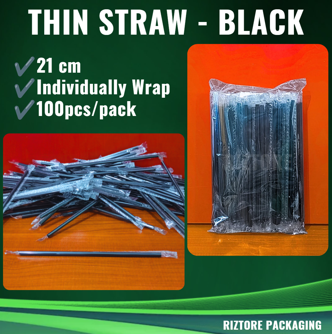 Plastic Thin Straw (Individually Wrapped)