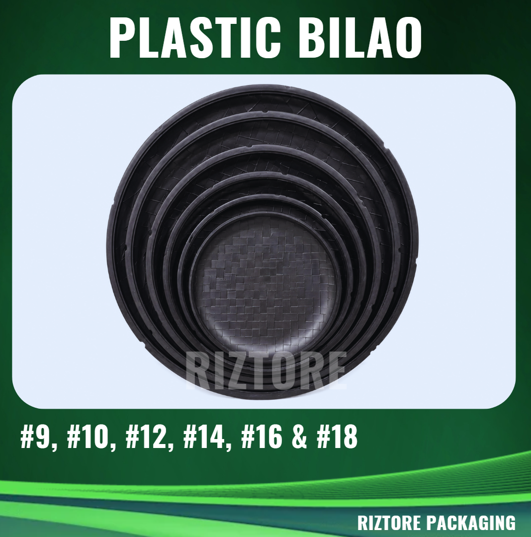 Black Bilao Plastic Tray
