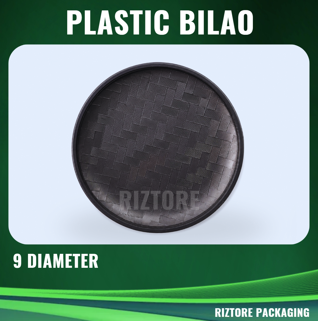 Black Bilao Plastic Tray