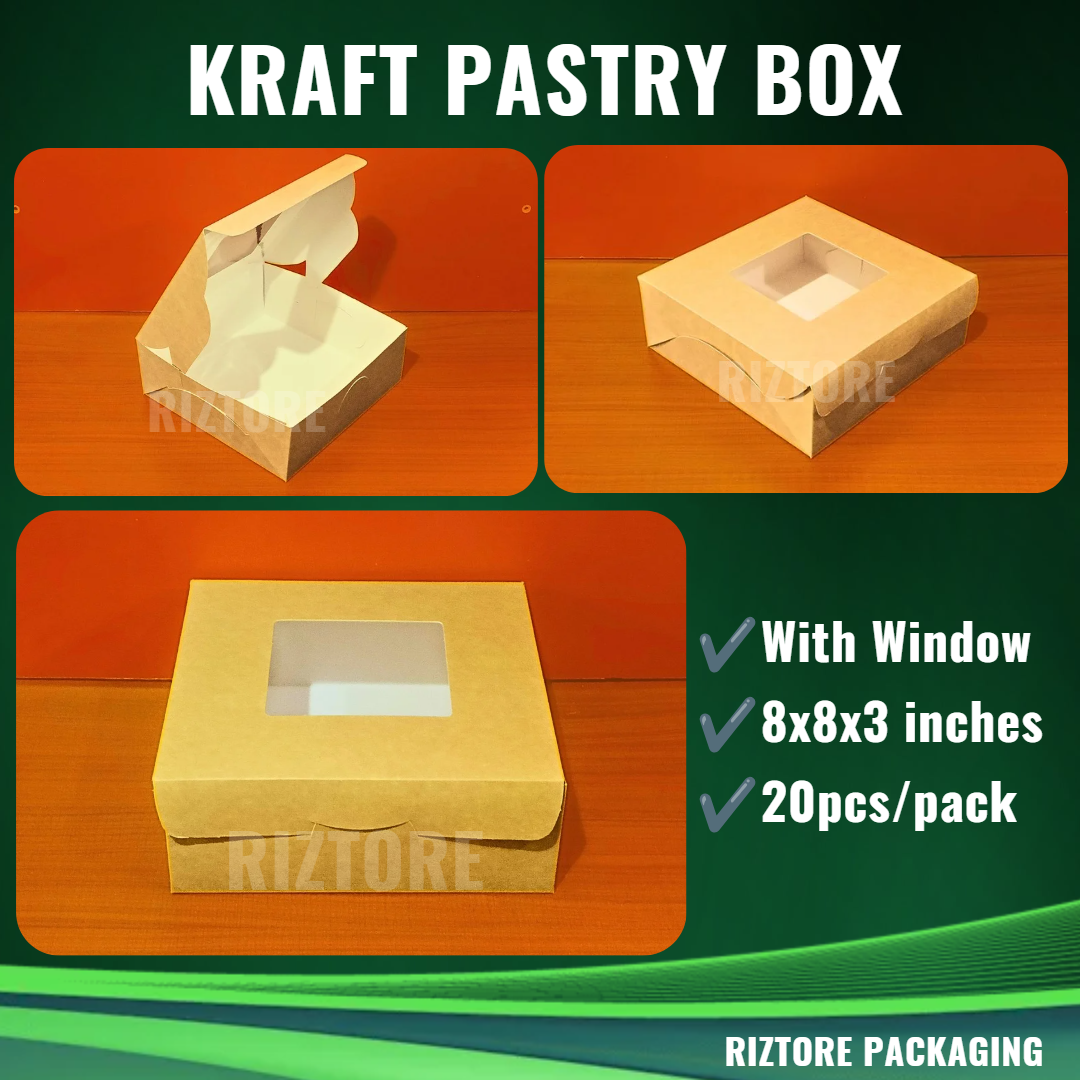 Kraft Pastry Box 20pcs/pack