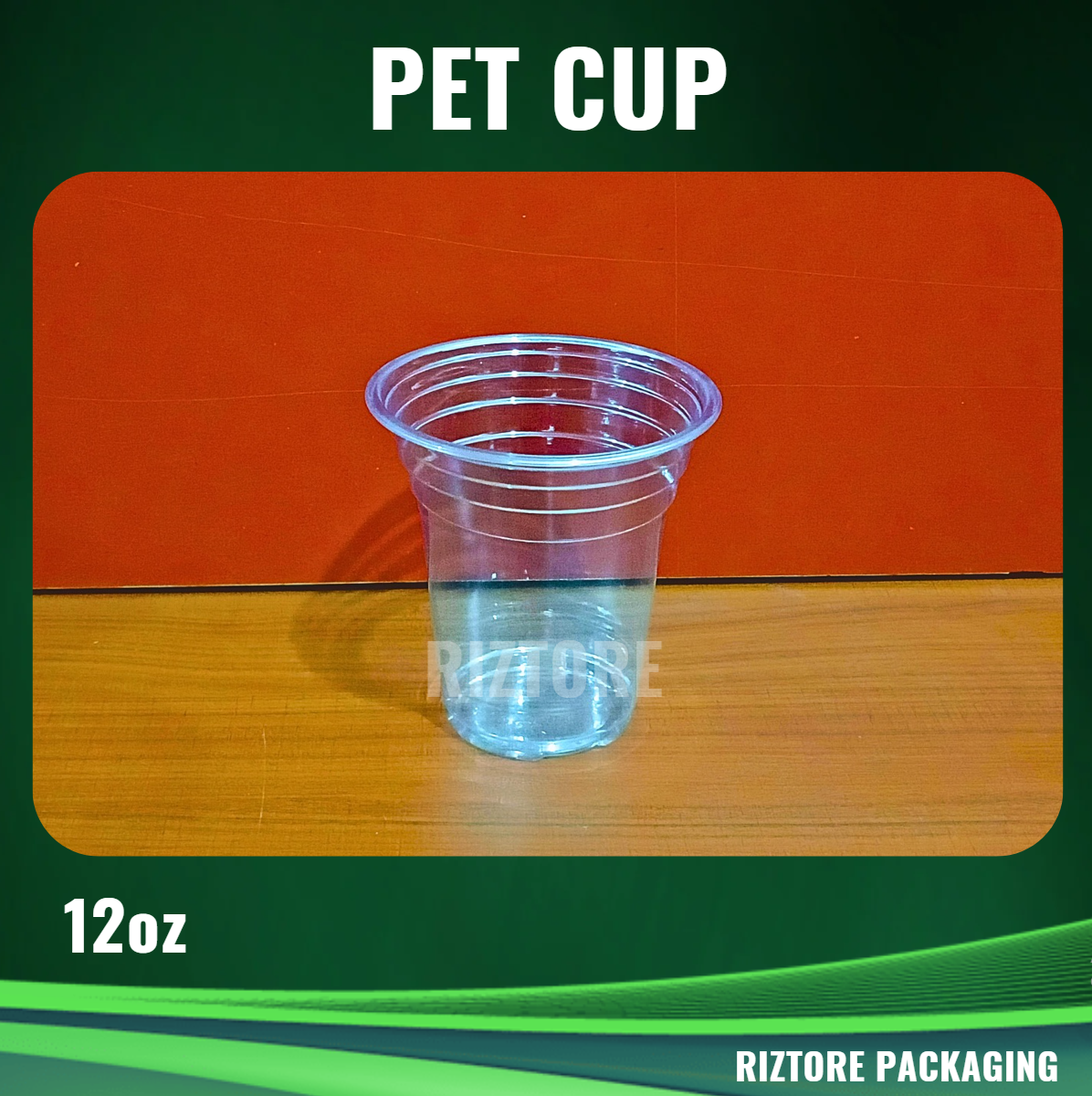 PET Cups and Lids 98mm 100 pcs