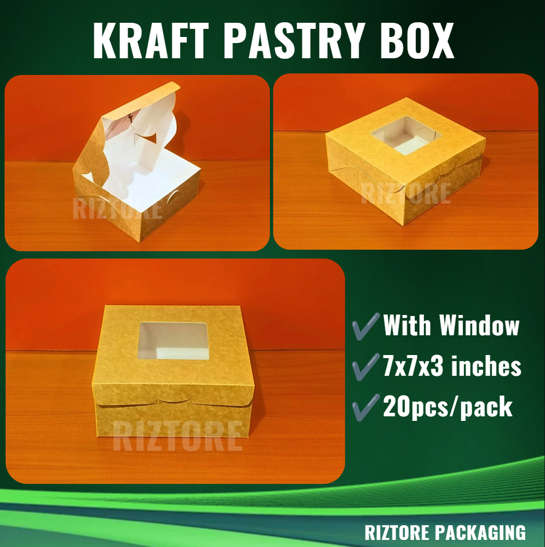 Kraft Pastry Box 20pcs/pack