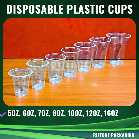 Disposable Plastic Cups 50 pcs