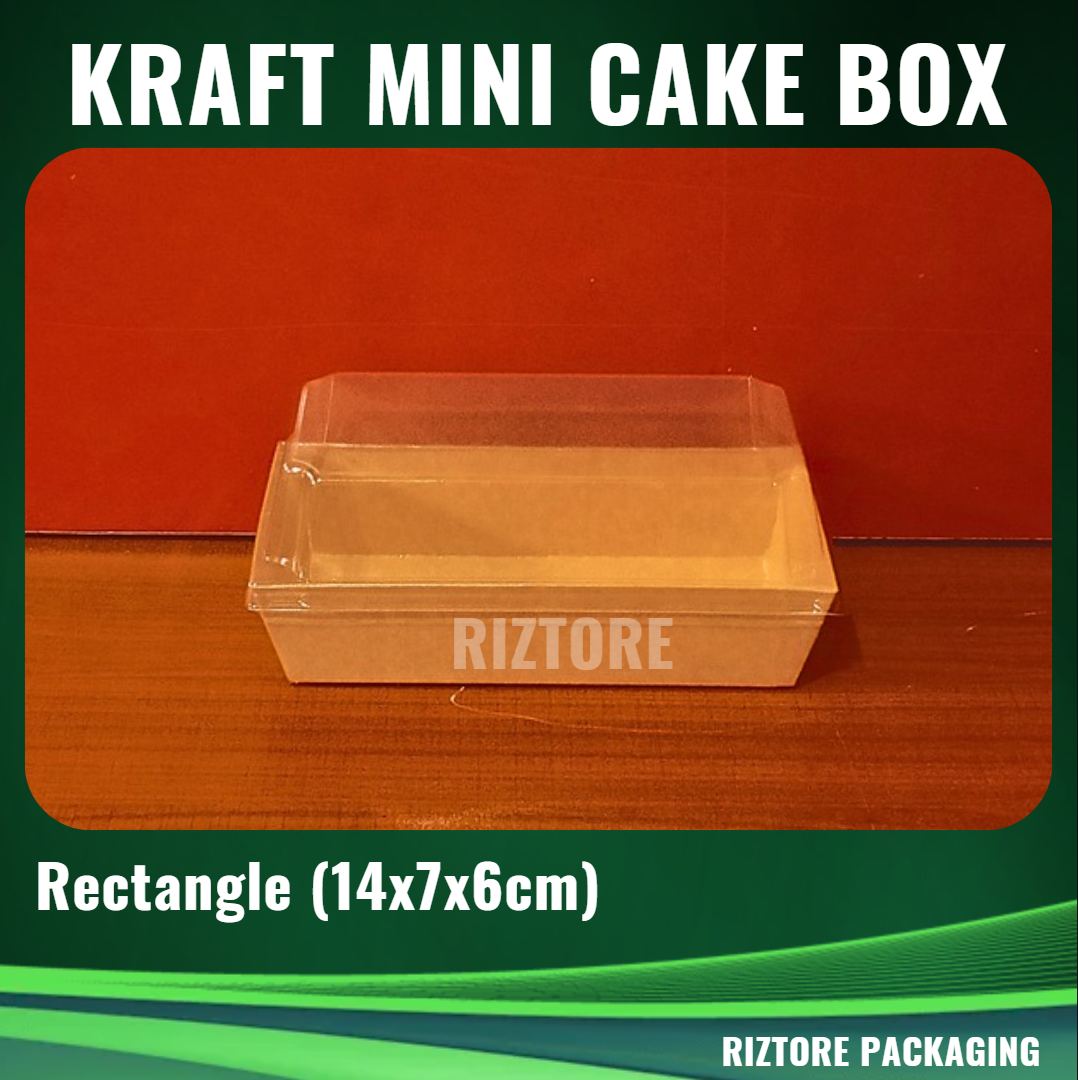 Mini Cake /  Pastry Box Kraft with LID 50pcs/pack