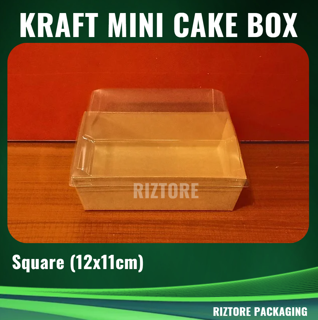Mini Cake /  Pastry Box Kraft with LID 50pcs/pack