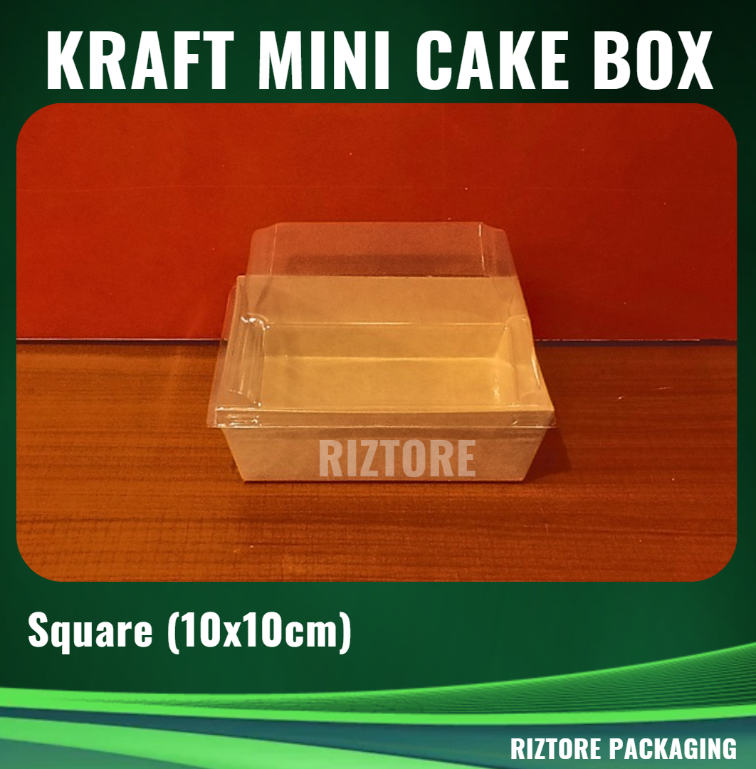 Mini Cake /  Pastry Box Kraft with LID 50pcs/pack