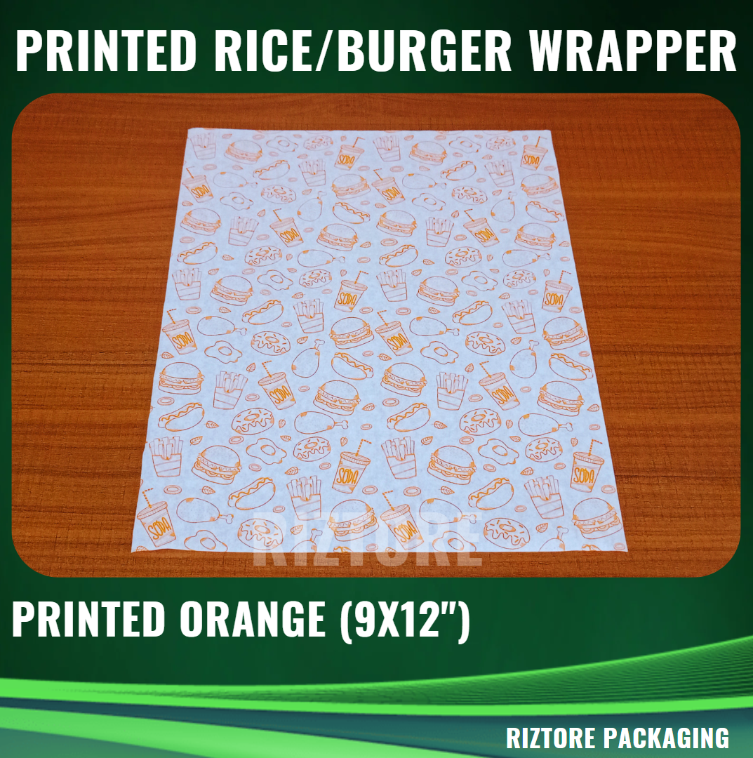 Hamburger Wrapper/Food Liner 9x12"