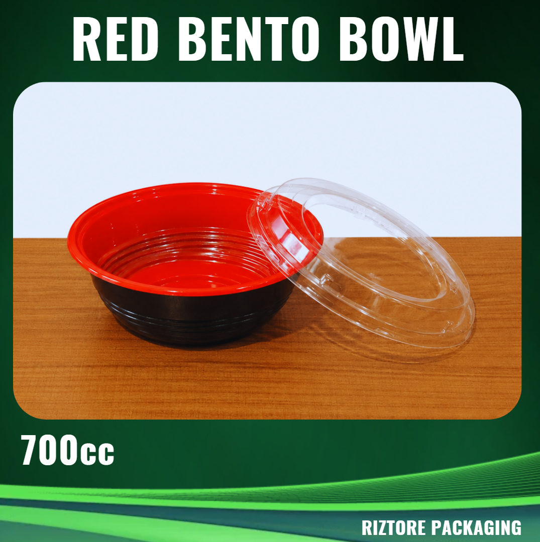 RED Bento Bowl with LID 50's