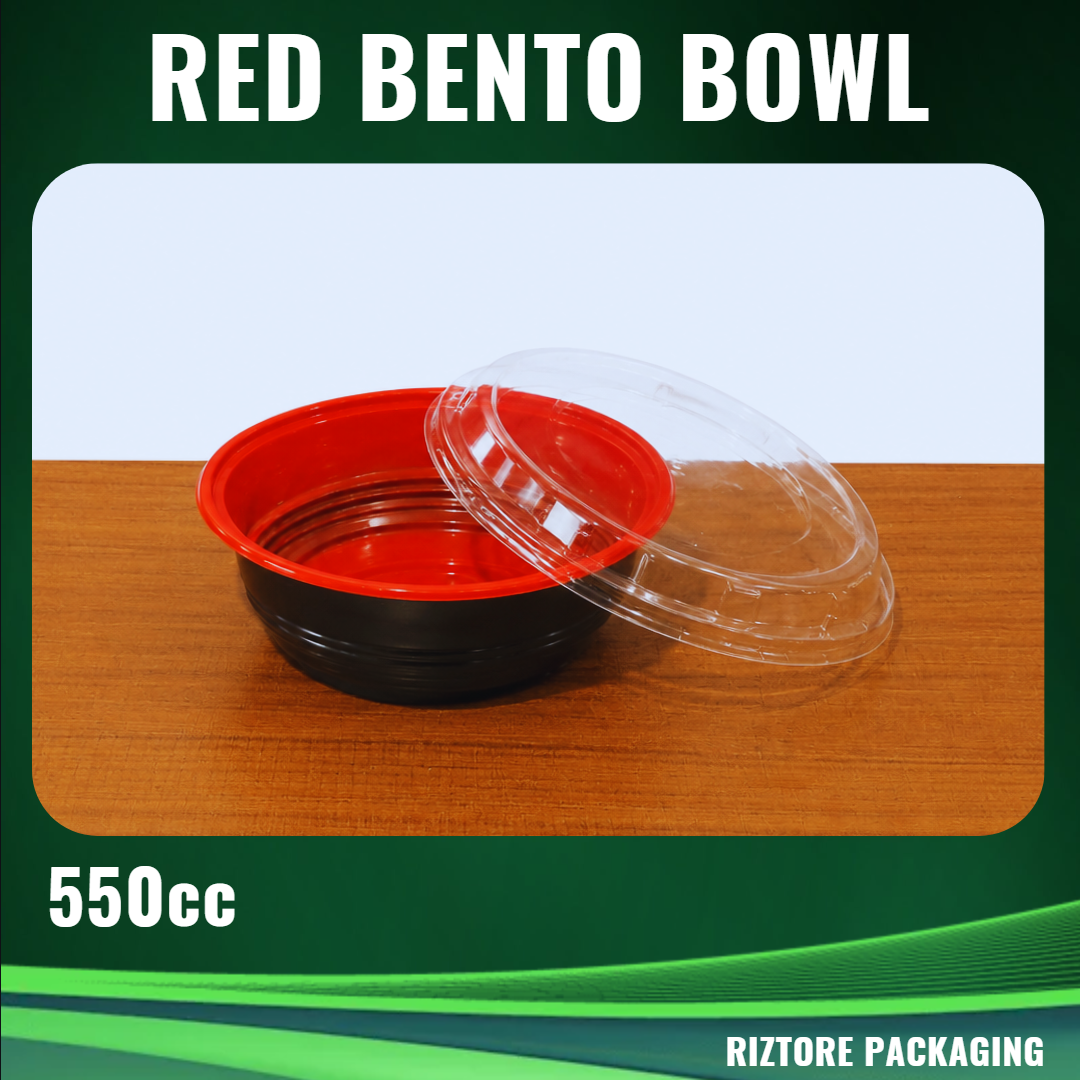 RED Bento Bowl with LID 50's