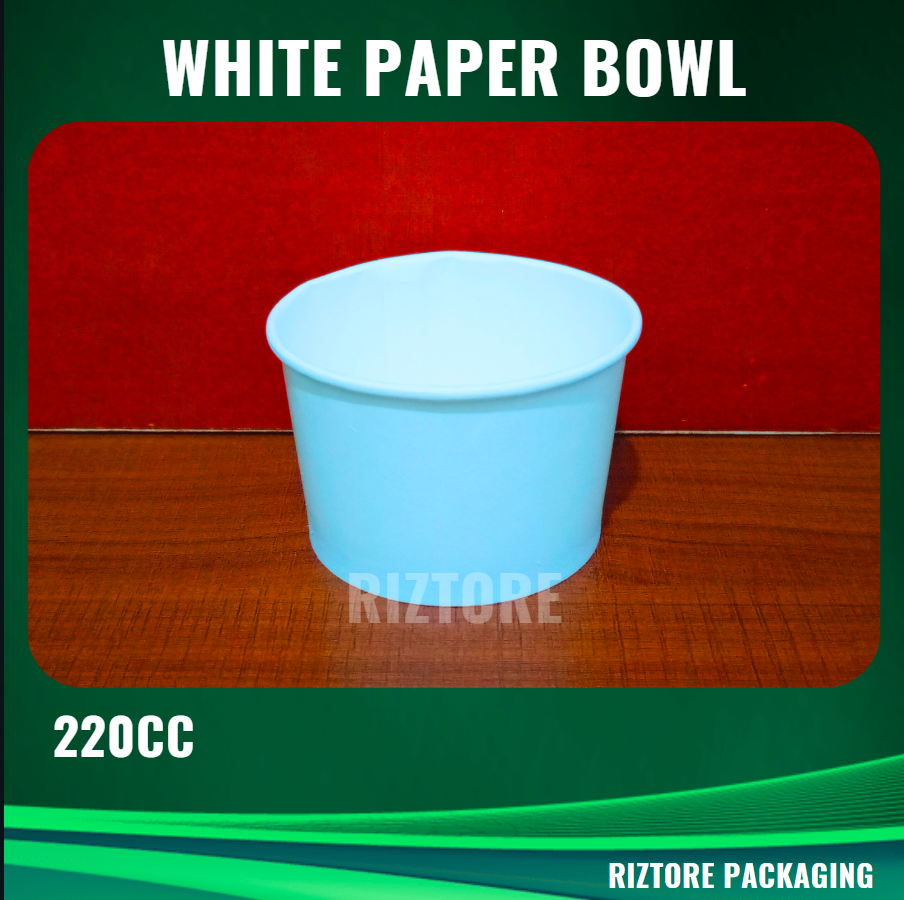 Plain White Paper Bowl