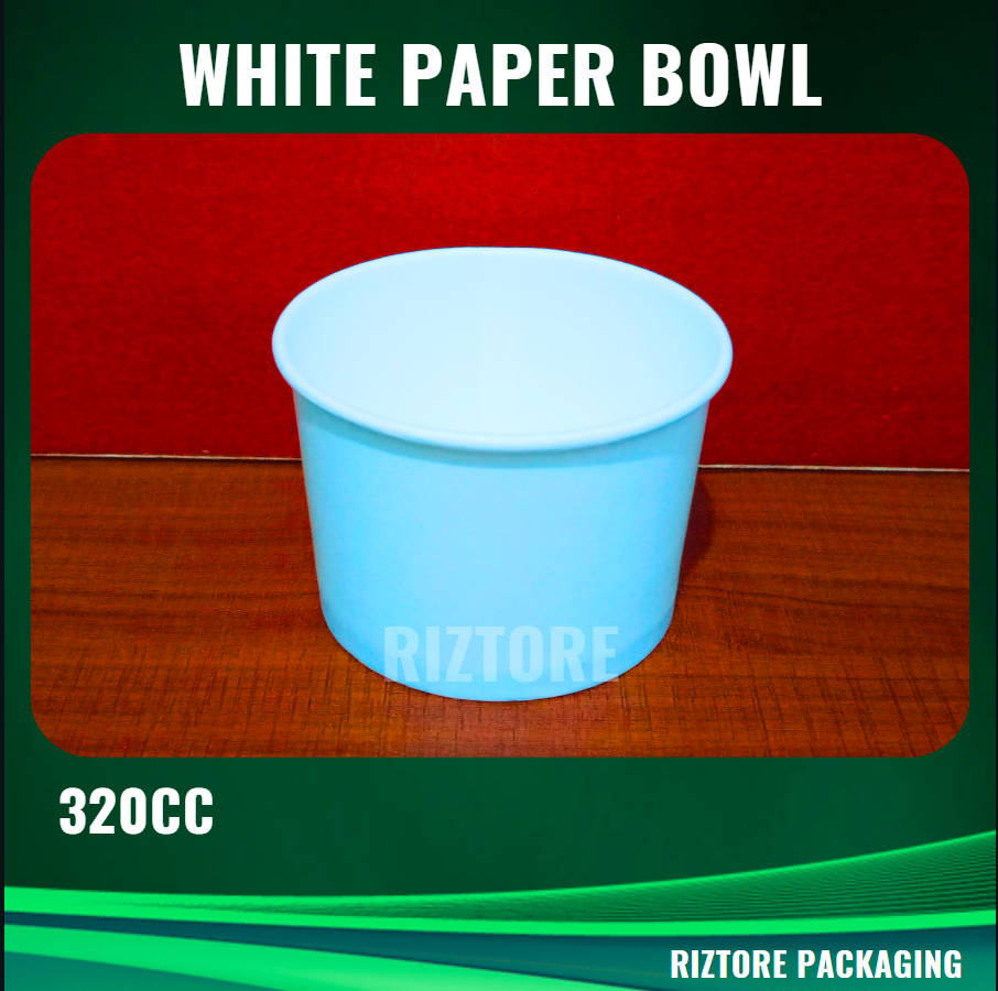 Plain White Paper Bowl