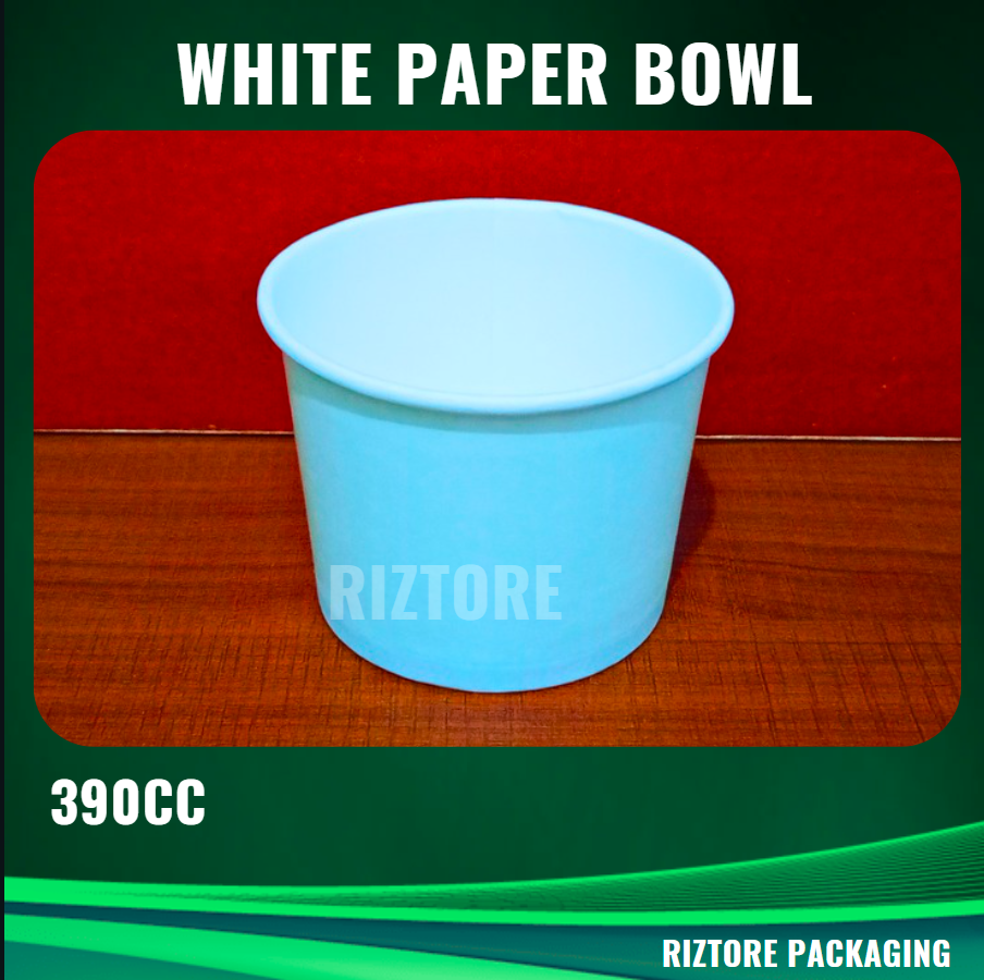 Plain White Paper Bowl