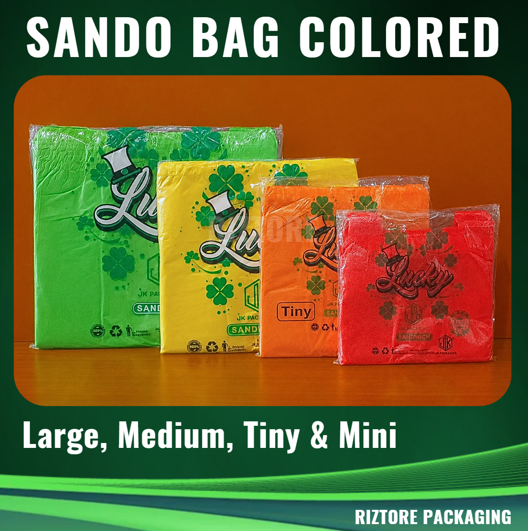 Sando Bag Assorted Color 100pcs/pack