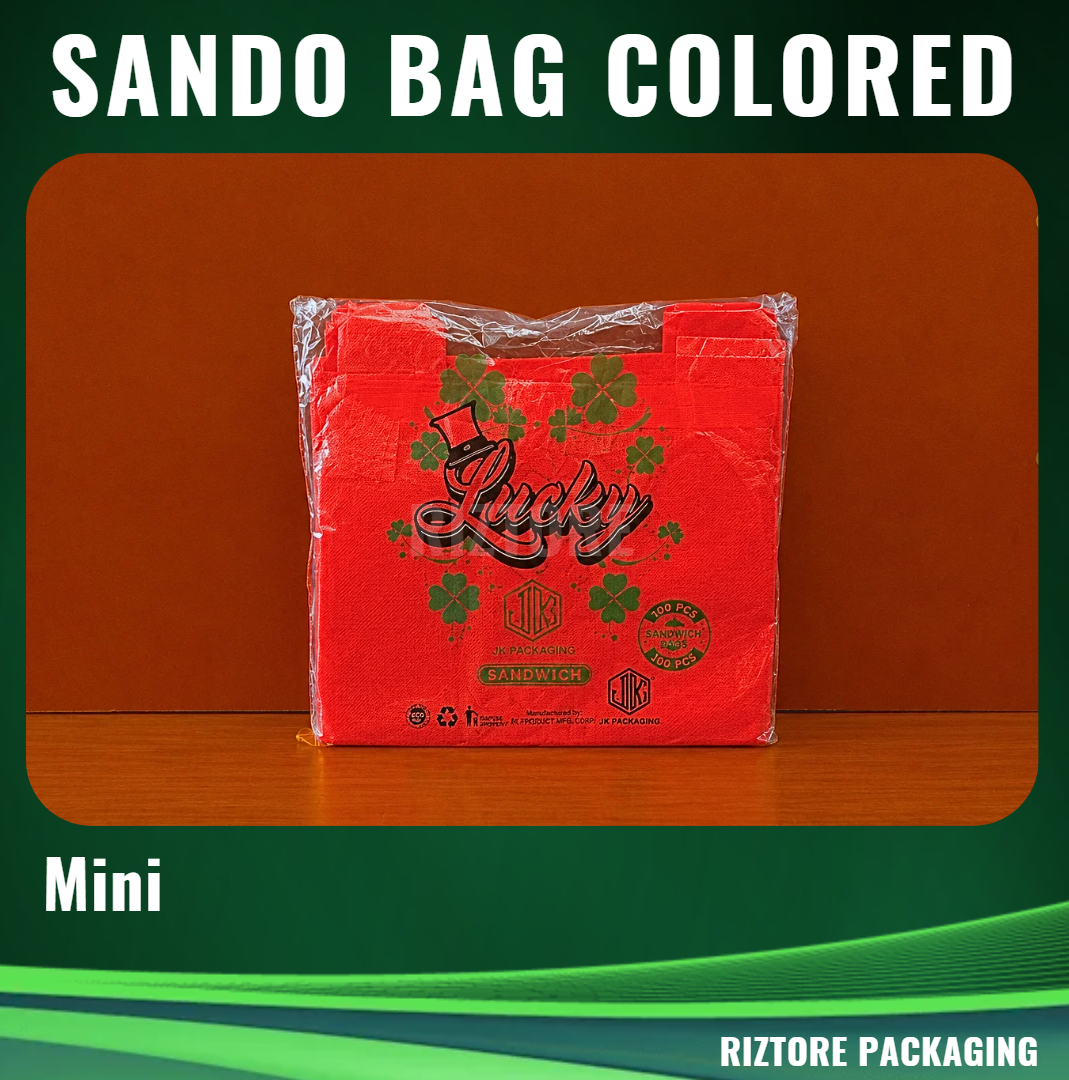 Sando Bag Assorted Color 100pcs/pack