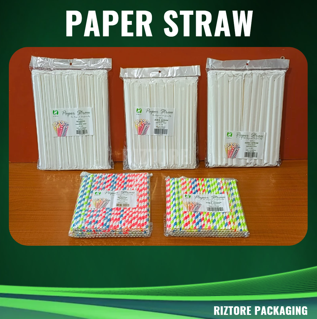 Paper Straw (Juice Straw, Bending Straw and Boba Straw)