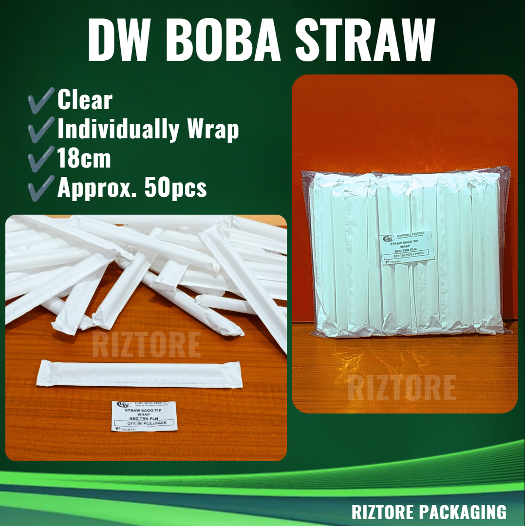 DW Sago Straw Individually Wrap