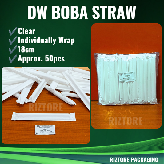 DW Sago Straw Individually Wrap