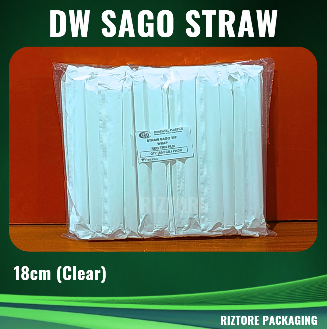 DW Sago Straw Individually Wrap