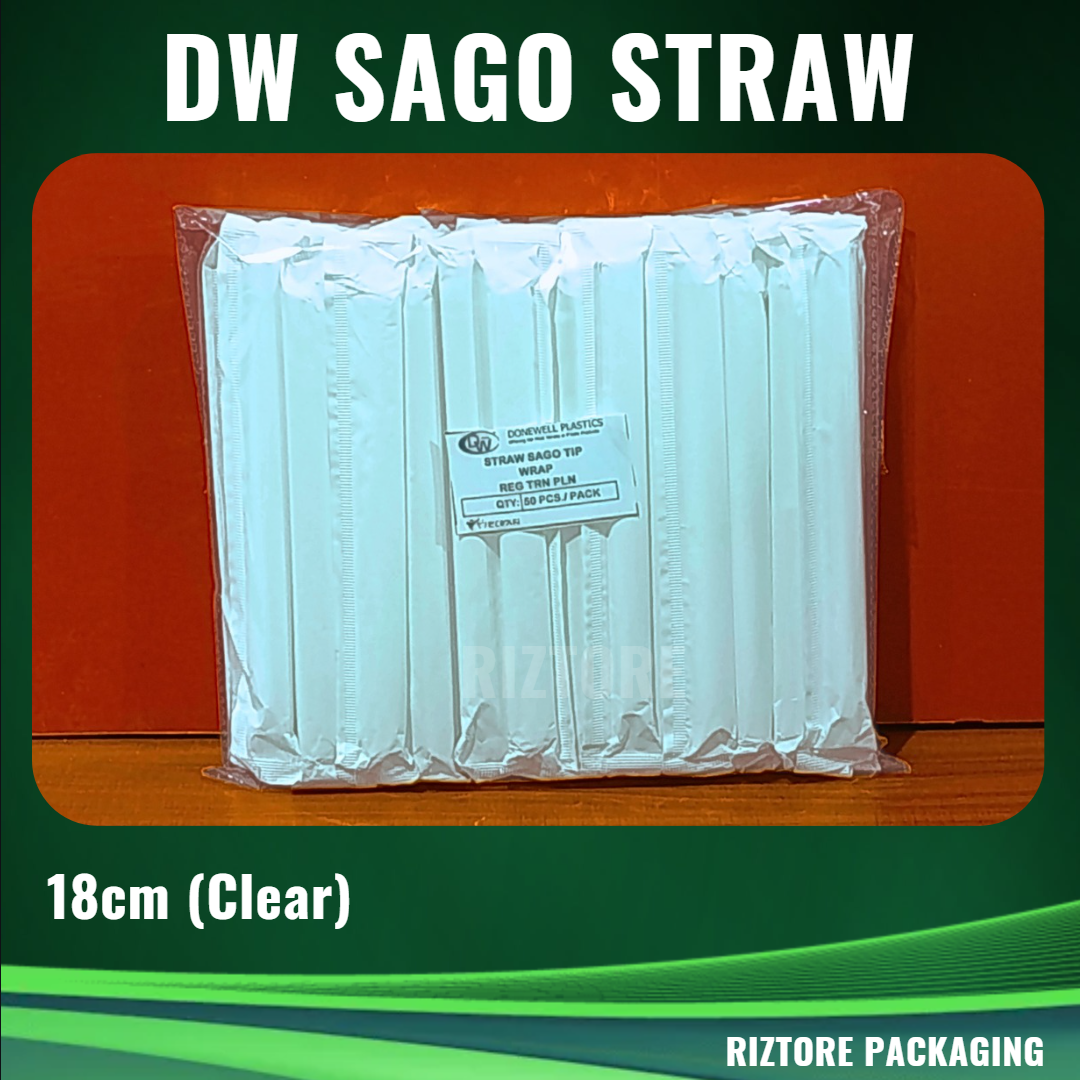 DW Sago Straw Individually Wrap