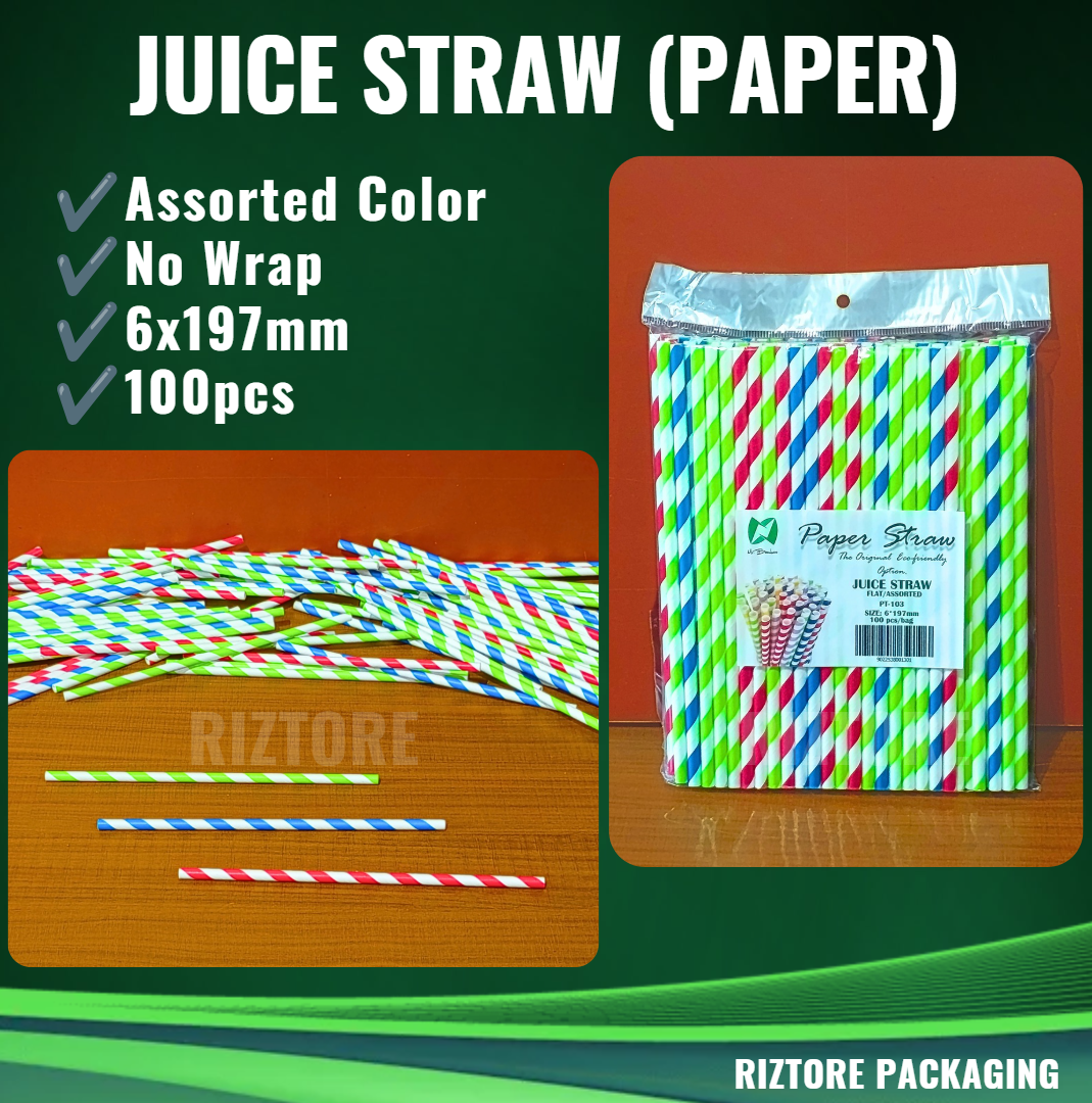 Paper Straw (Juice Straw, Bending Straw and Boba Straw)