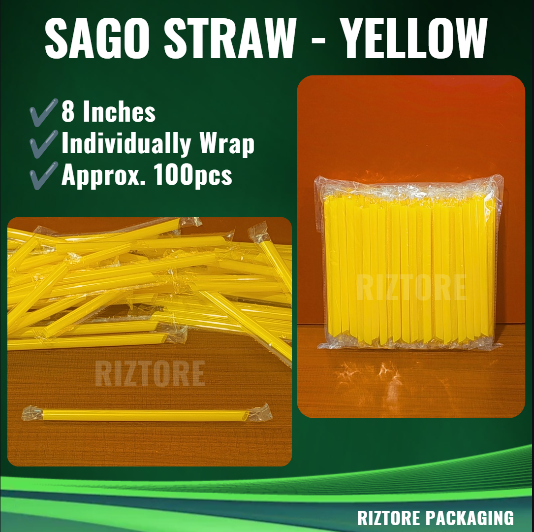 Sago Straw (Individually Wrapped)