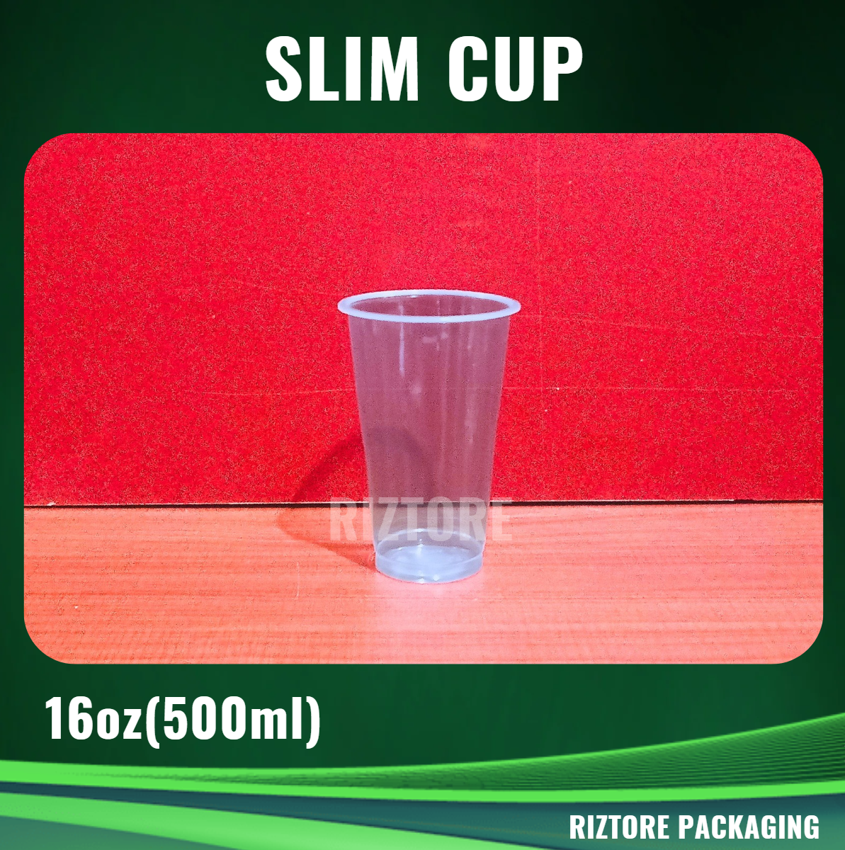 Clear Slim Cups and Lids 90mm 100 pcs
