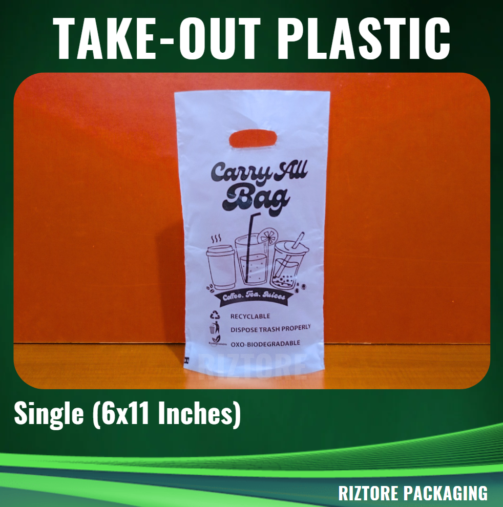 Milktea/Drinks Take-Out Plastic Printed