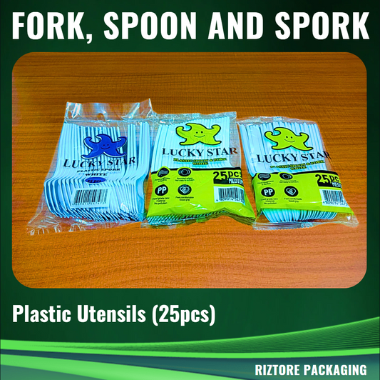 Plastic Spoon / Fork / Spork  (Lucky Star)
