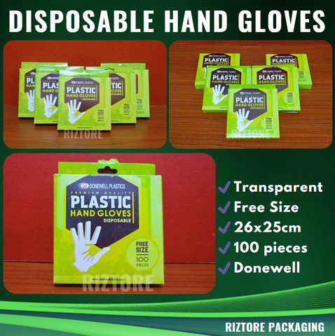 Disposable Hand Gloves (Plastic)